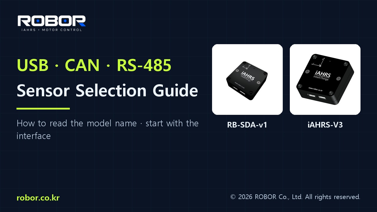Choosing an iAHRS sensor in 50 seconds