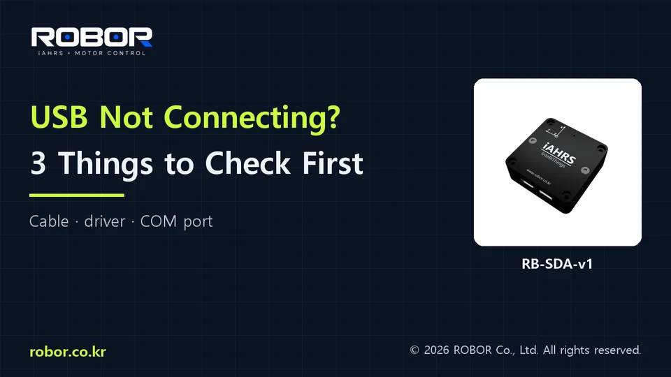 Three checks for your USB AHRS connection